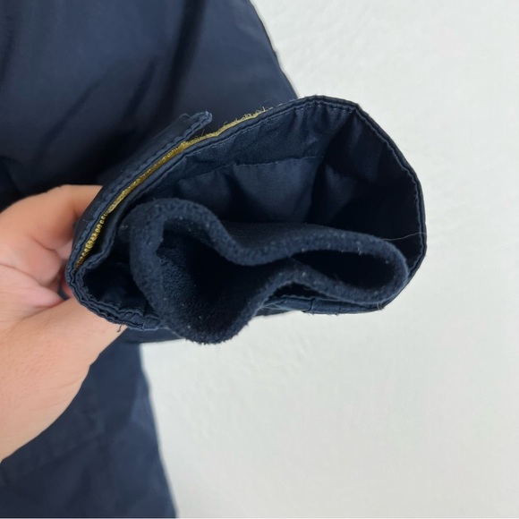 Lands' End Kids Winter Parka Coat Navy Blue Fleece Lined Grow-A-Long Size S(4) - Picture 4 of 16